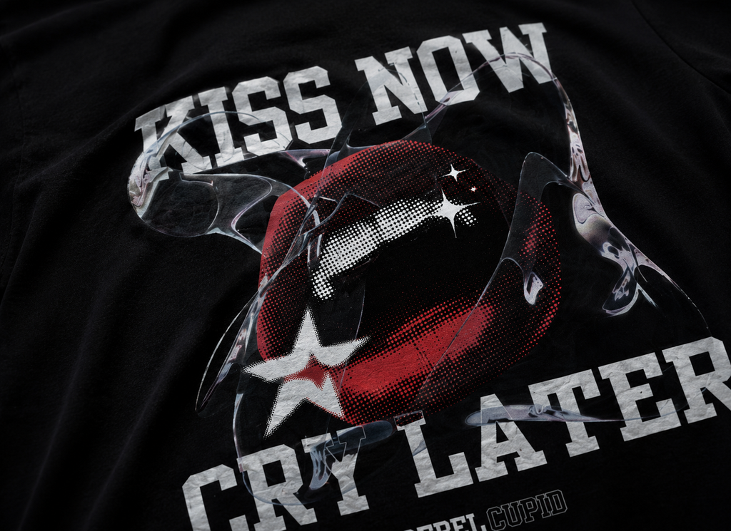 Kiss Now, Cry Later Tee – Black